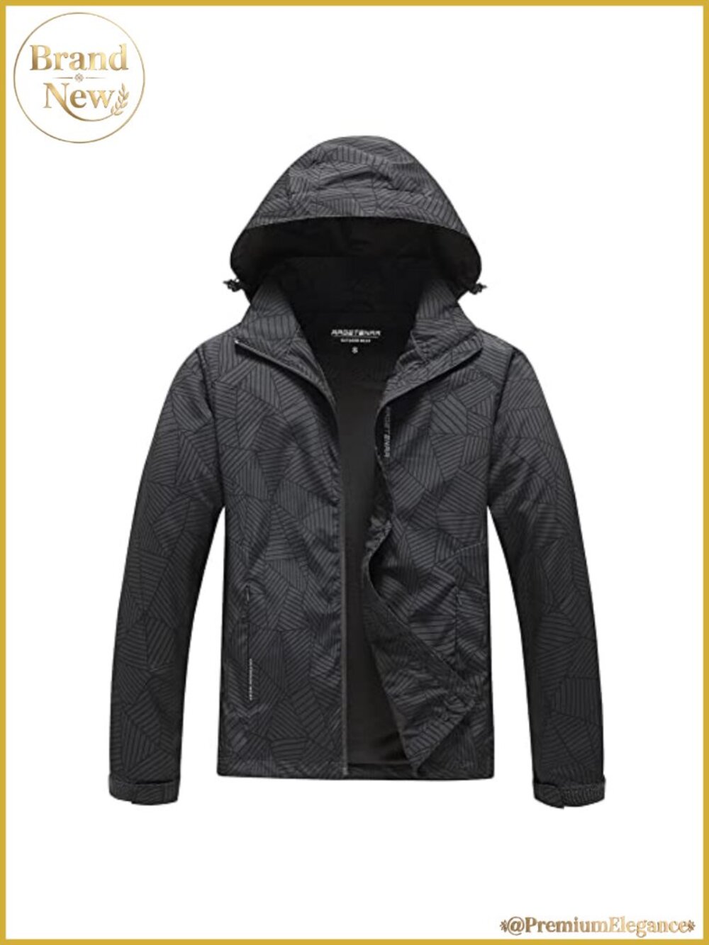 Women's Waterproof Rain Jacket Hooded Lightweight Softshell Windbreaker